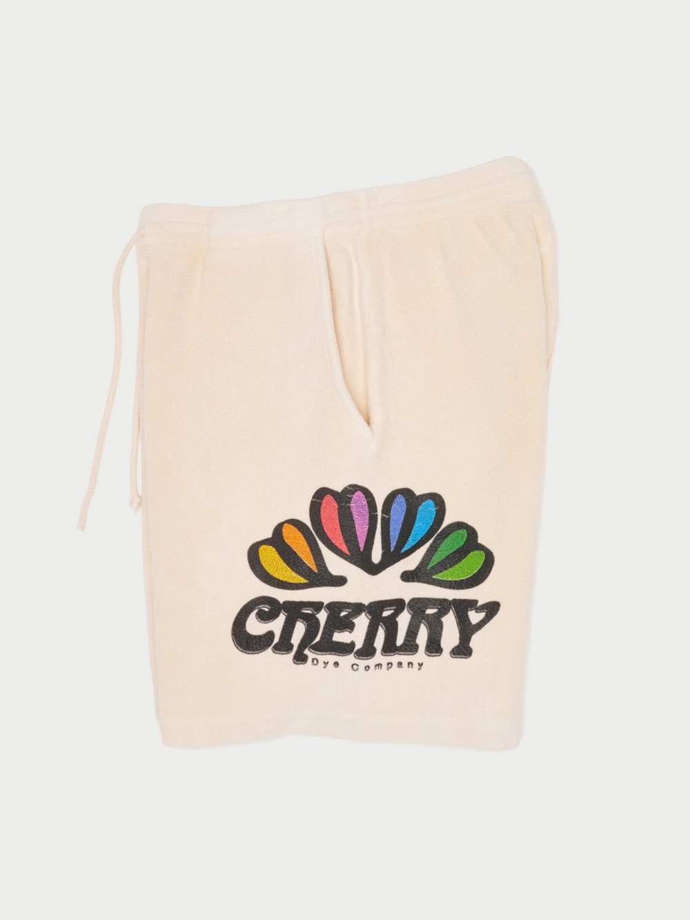 NWOT Cherry LA Dye Company Inside Out Sweatshorts Navajo White Unisex Large
